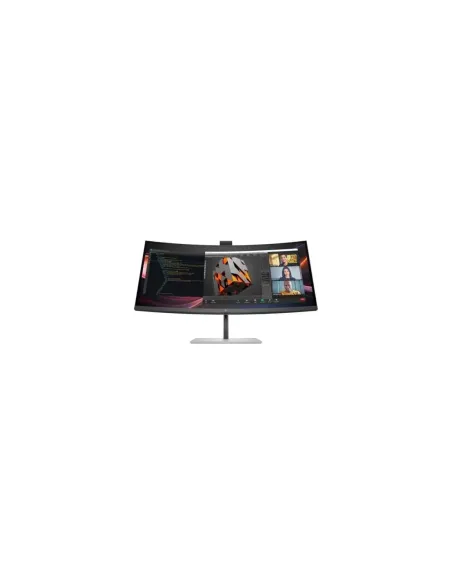 Monitor Profesional Ultrapanorámico Curvo HP Pro serie 7 34"/ WQHD/ Webcam/ Multimedia/ Regulable en Altura/ Plata