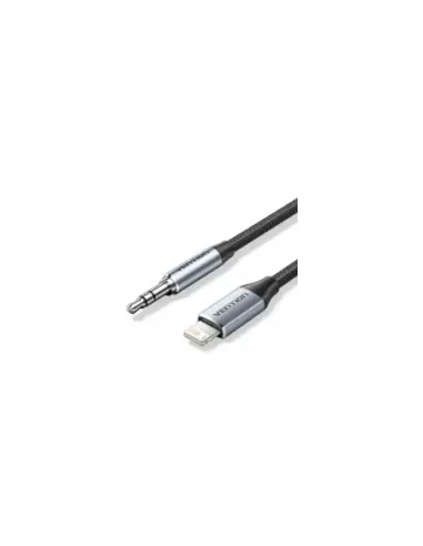 Adaptador Audio Vention BMCHG/ Jack 3.5 Macho - Lightning Macho/ 1.5m/ Gris