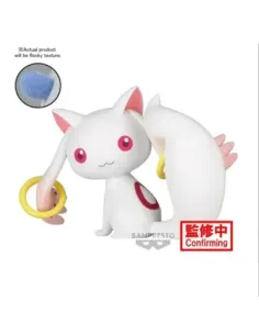 Figura banpresto puella magi madoka magica: the movie rebellion fluffy puffy kyubey 7cm