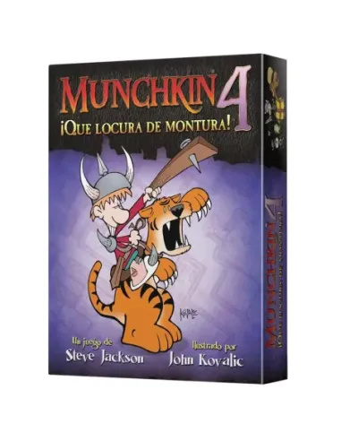 Juego de mesa munchkin 4: ¡que locura de montura! pegi 10