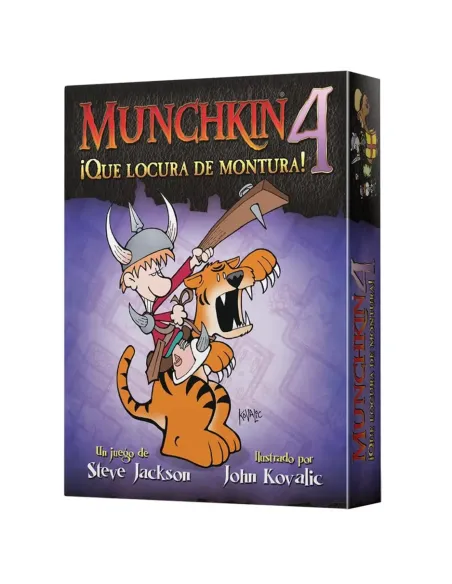 Juego de mesa munchkin 4: ¡que locura de montura! pegi 10