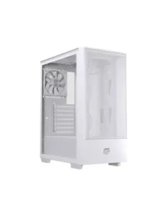 Caja ordenador gaming einarex p100 core atx cristal templado blanca