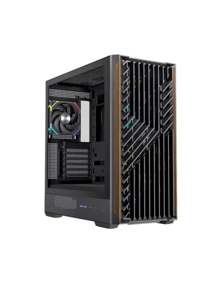 Caja ordenador gaming einarex p800 atx rgb cristal templado negra