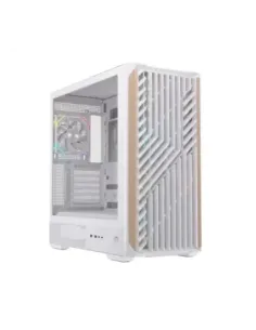 Caja ordenador gaming einarex p800 atx rgb cristal templado blanca