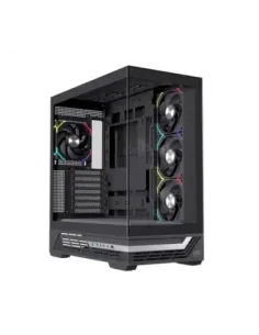 Caja ordenador gaming einarex s800 atx rgb cristal templado negra