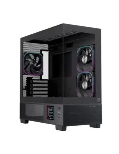 Caja ordenador gaming einarex sm501d atx rgb cristal templado negra