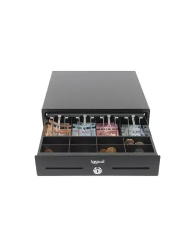 iggual Cajón Portamonedas IRON-XS 33cm 4+8 negro