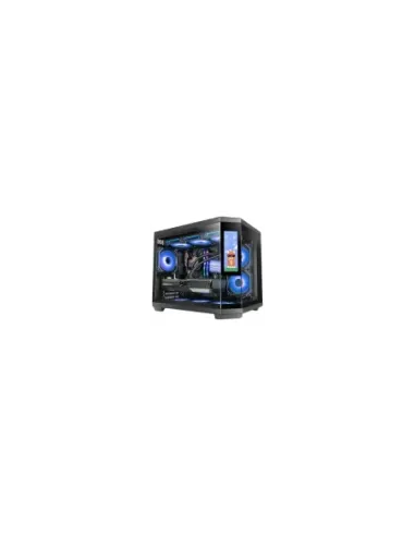 Caja ordenador mars gaming mc3tcorelcdm matx cristal templado lcd negra
