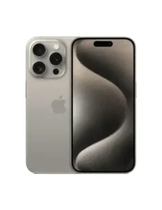 Telefono movil smartphone apple iphone 15 pro 5g - 128gb - 6.1 pulgadas titanium acondicionado