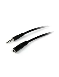 Cable jack 3.5mm startech 2m -  macho - hembra -  negro