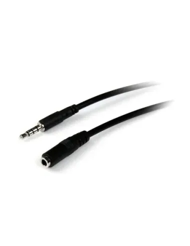 Cable jack 3.5mm startech 2m -  macho - hembra -  negro