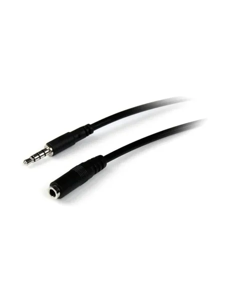 Cable jack 3.5mm startech 2m -  macho - hembra -  negro