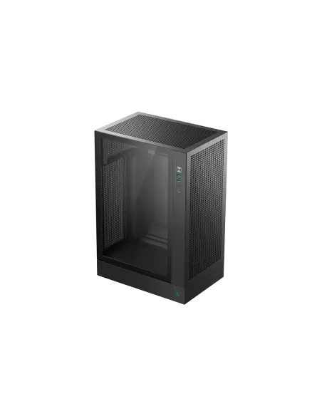 Caja ordenador gaming deepcool ch170 plus matx cristal templado negra