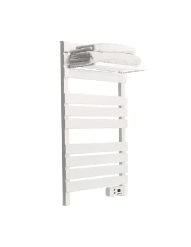 Yoevu -  kit radiador toallero 500 | 1500 w mas repisa extra con ganchos -  color blanco