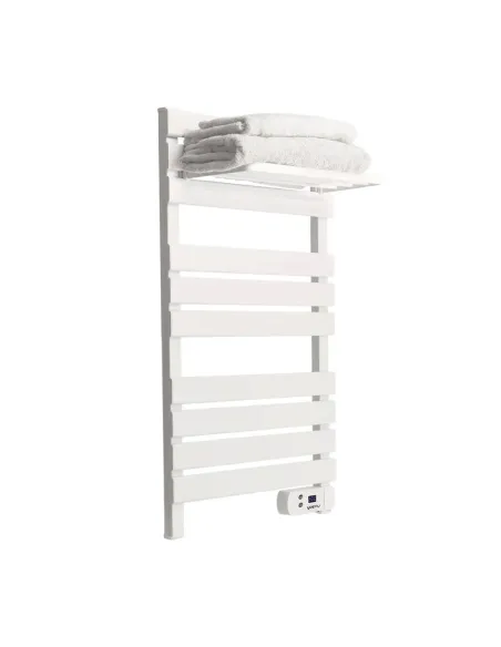 Yoevu -  kit radiador toallero 500 | 1500 w mas repisa extra con ganchos -  color blanco