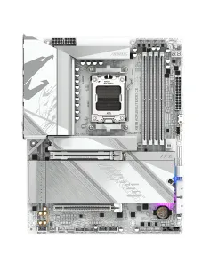 GIGABYTE X870 AORUS ELITE X3D ICE Placa Base - Compatible con procesadores AMD Ryzen 9000, VRM digital de 16+2+2 fases, hasta 2