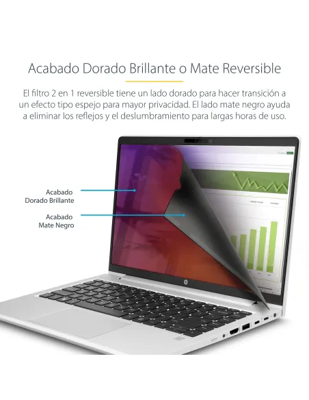 StarTech.com 156G-PRIVACY-SCREEN filtro para monitor 39,6 cm (15.6") Portátil Filtro de privacidad para pantallas sin marco