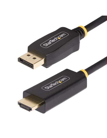 StarTech.com Cable Adaptador DisplayPort a HDMI de 3m - 4K 60Hz con HDR - Cable DP a HDMI 2.0b - Conversor Activo de Vídeo -