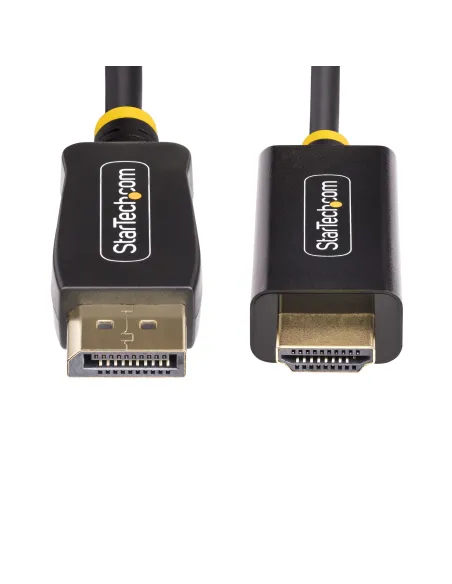 StarTech.com Cable Adaptador DisplayPort a HDMI de 3m - 4K 60Hz con HDR - Cable DP a HDMI 2.0b - Conversor Activo de Vídeo -