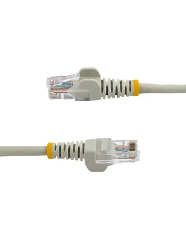 StarTech.com Cable de 2m Gris de Red Fast Ethernet Cat5e RJ45 sin Enganche - Cable Patch Snagless