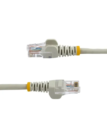 StarTech.com Cable de 2m Gris de Red Fast Ethernet Cat5e RJ45 sin Enganche - Cable Patch Snagless