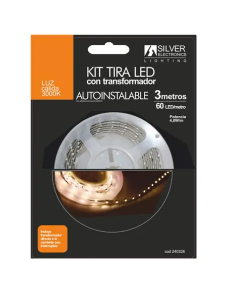 Silver Electronics KIT tira LED 3m 4,8W/m 3000K