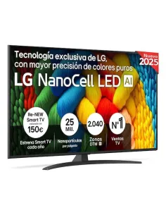 LG NanoCell AI 55NANO81A6A 139,7 cm (55") 4K Ultra HD Smart TV Wifi Negro
