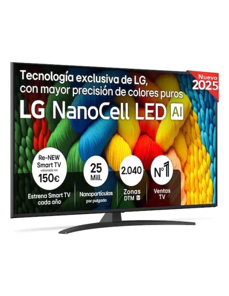 LG NanoCell AI 55NANO81A6A 139,7 cm (55") 4K Ultra HD Smart TV Wifi Negro