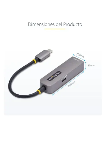 StarTech.com Adaptador de Red USB Tipo C a Ethernet - Adaptador de Red Externo USB-C a RJ45 2,5 1Gb - NBASE-T - USB 3.1 -