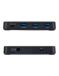 StarTech.com Hub USB-C y Tipo A de 4 Puertos - Ladrón USB de 5Gbps - Autoalimentado - Con Cable Host Tipo C y USB-A - 1x USB-C 2
