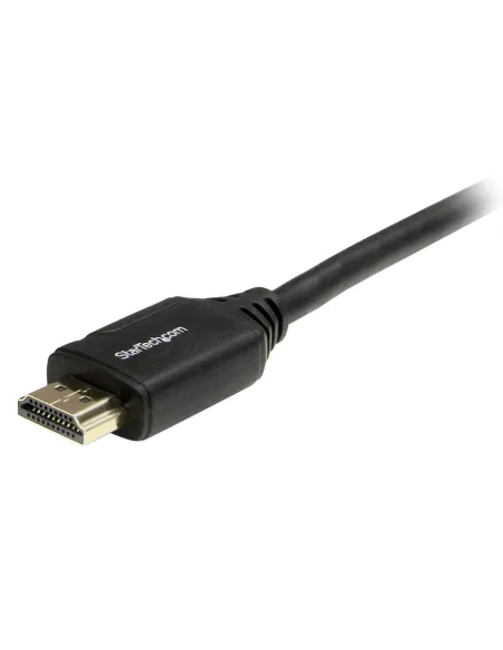 StarTech.com Cable de 1m HDMI 2.0 Certificado Premium con Ethernet - HDMI de Alta Velocidad Ultra HD de 4K a 60Hz HDR10 - para