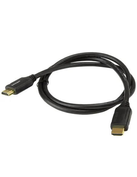 StarTech.com Cable de 1m HDMI 2.0 Certificado Premium con Ethernet - HDMI de Alta Velocidad Ultra HD de 4K a 60Hz HDR10 - para
