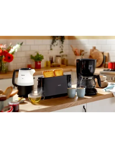 Philips Daily Collection HD2590 90 Tostadora - ranura larga, negro