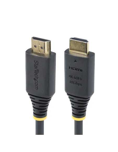StarTech.com Cable HDMI Certificado Premium de Alta Velocidad de 4m - 4K 60Hz 1440p 144Hz - HDR10 HDCP 2.2 ARC - 18Gbps - UHD -