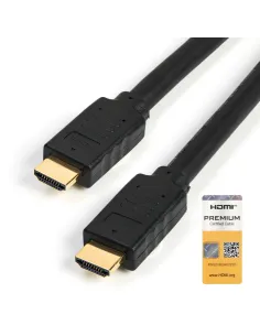 StarTech.com Cable de 5m HDMI 2.0 Certificado Premium con Ethernet - HDMI de Alta Velocidad Ultra HD de 4K a 60Hz HDR10 - para