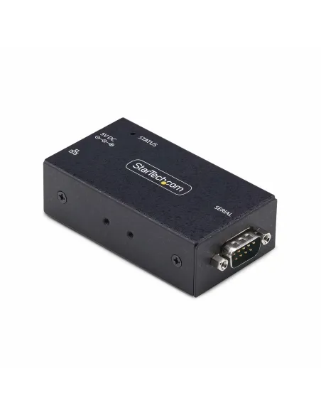 StarTech.com Adaptador Serie a Ethernet - Conversor RJ45 LAN IP a DB9 RS232 - Servidor de Dispositivos Serie de 1 Puerto -