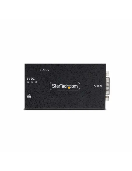 StarTech.com Adaptador Serie a Ethernet - Conversor RJ45 LAN IP a DB9 RS232 - Servidor de Dispositivos Serie de 1 Puerto -