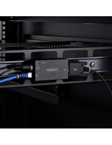 StarTech.com Adaptador Serie a Ethernet - Conversor RJ45 LAN IP a DB9 RS232 - Servidor de Dispositivos Serie de 1 Puerto -