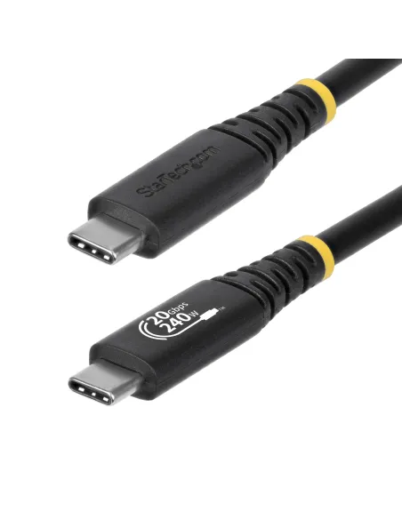 StarTech.com Cable USB4 2m - Cable USB-C Certificado USB-IF - 20Gbps - PD 240W EPR - 4K120 - DP 1.4 - Cable USB Tipo C -