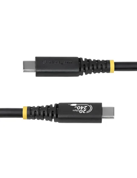 StarTech.com Cable USB4 2m - Cable USB-C Certificado USB-IF - 20Gbps - PD 240W EPR - 4K120 - DP 1.4 - Cable USB Tipo C -