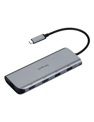 Targus DOCK427GL base para portátil y replicador de puertos Alámbrico USB 3.2 Gen 2 (3.1 Gen 2) Type-C Gris
