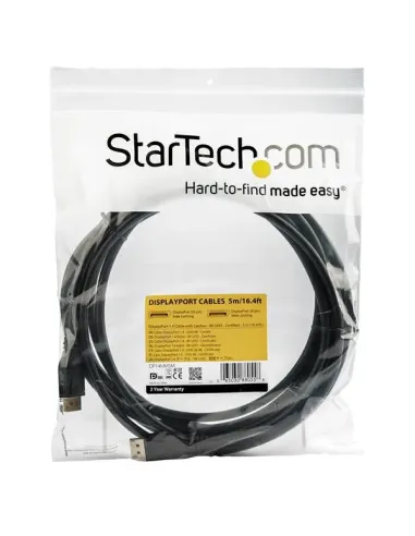 StarTech.com Cable de 5m DisplayPort 1.4 con Certificación VESA - 8K 60Hz HBR3 HDR - Cable DP Super UHD - Cable Delgado DP 1.4