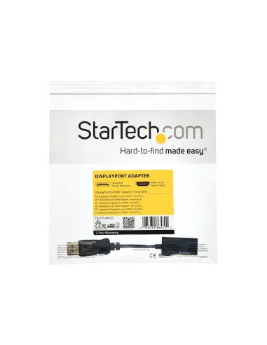 StarTech.com Adaptador Conversor DisplayPort a HDMI - 4K 60Hz