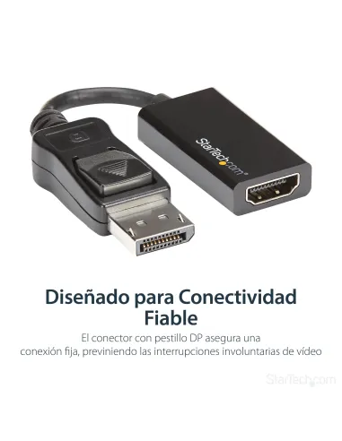 StarTech.com Adaptador Conversor DisplayPort a HDMI - 4K 60Hz
