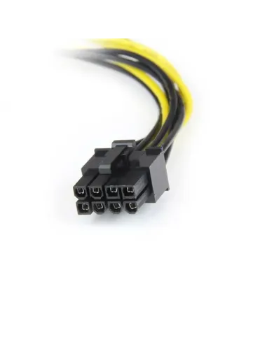 StarTech.com Cable de 15cm Adaptador de Alimentación de LP4 a PCI Express PCIe de 8 Pines para Tarjeta Gráfica