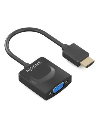 AISENS Conversor HDMI a SVGA, HDMI A M-SVGA H, Negro, 15сm