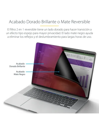 StarTech.com Filtro de Privacidad Dorado para MacBook Pro Serie M de 14in - con Privacidad Mejorada - Protector de Pantalla de