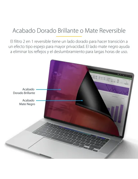 StarTech.com Filtro de Privacidad Dorado para MacBook Pro Serie M de 14in - con Privacidad Mejorada - Protector de Pantalla de