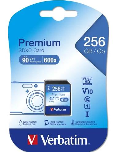 Verbatim Premium 256 GB SDXC UHS-I Clase 10