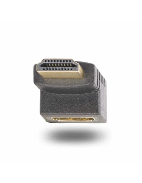 StarTech.com Adaptador HDMI 2.0 Acodado Hacia Arriba - Macho a Hembra - Adaptador HDMI en Ángulo Recto - Ahorrador de Puertos